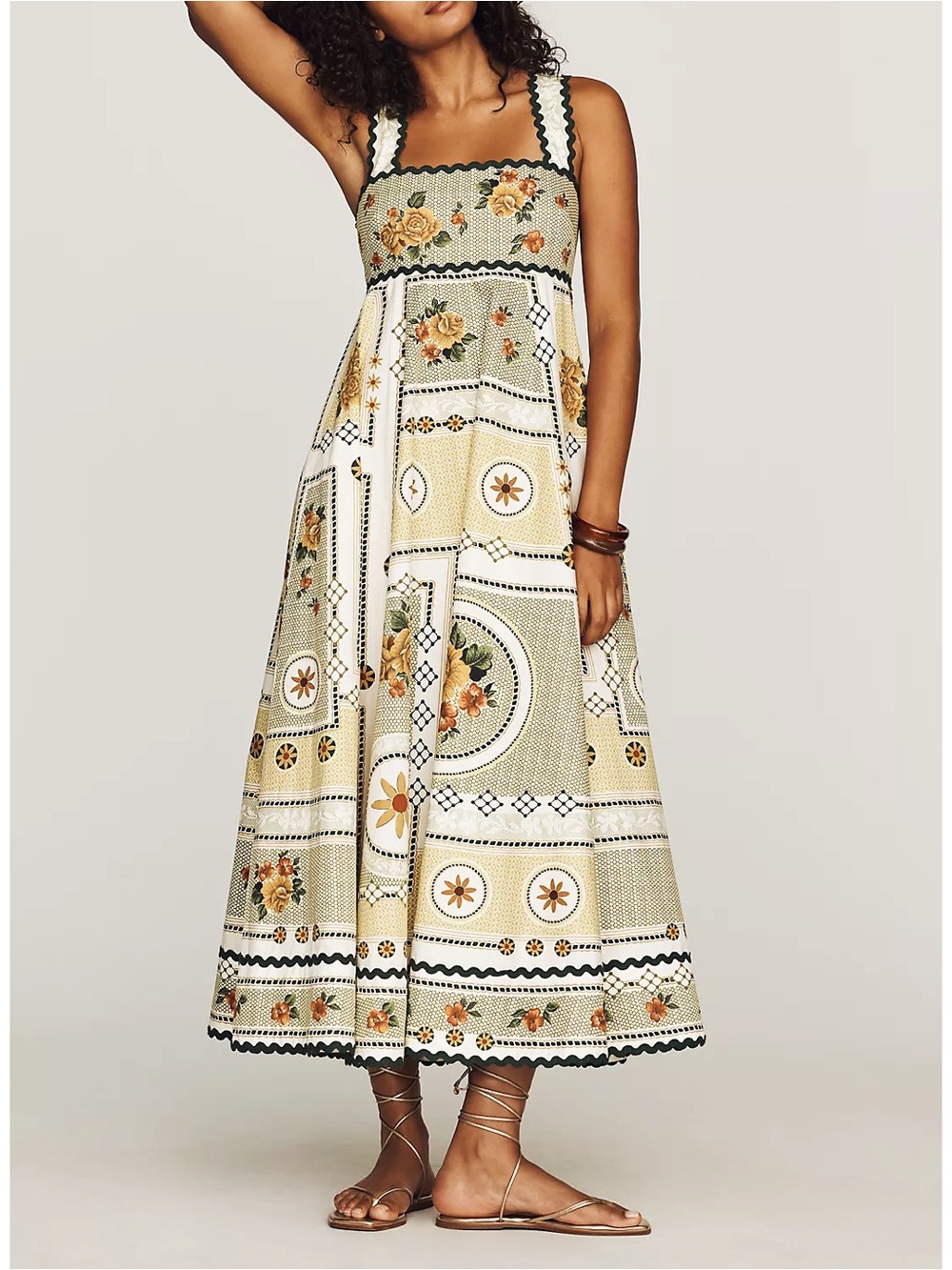 ALÉMAIS -Dixie Cotton Poplin Midi Dress